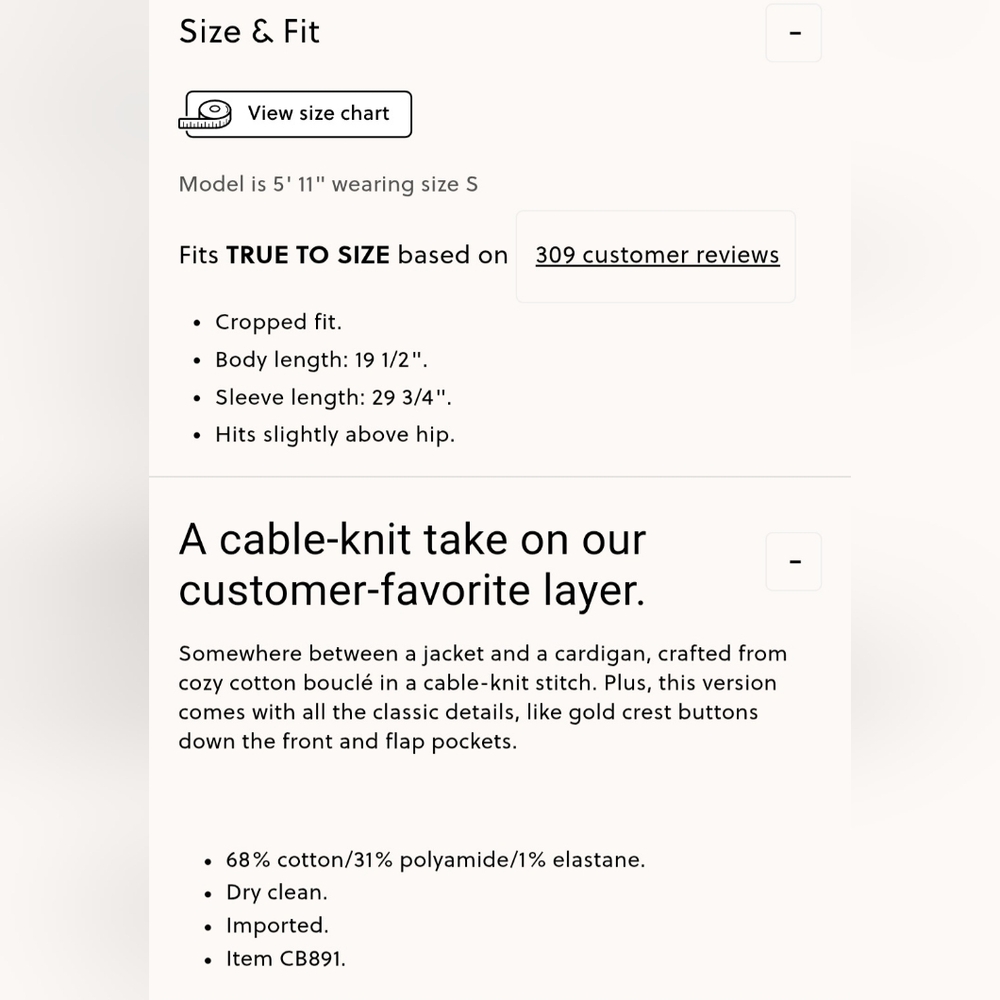 NWT JCREW Odette Cable-Knit Lady Sweater in Cotton Blend Bouclé - Picture 2 of 6